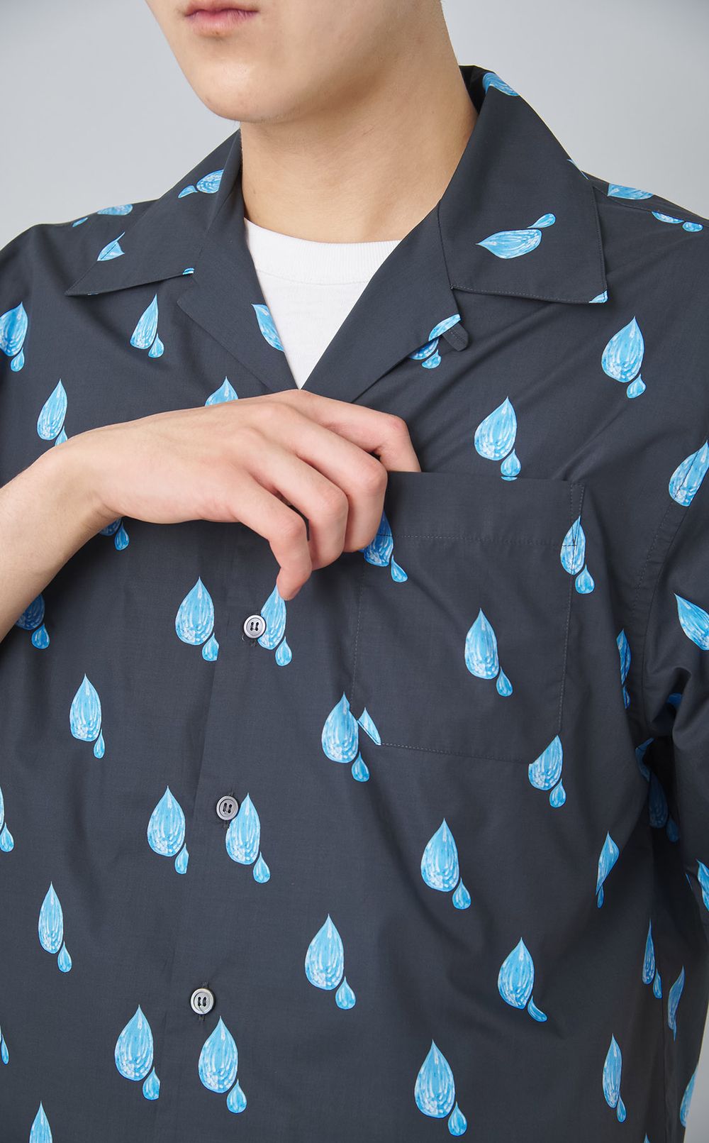 ドロッププリントショートスリーブシャツ