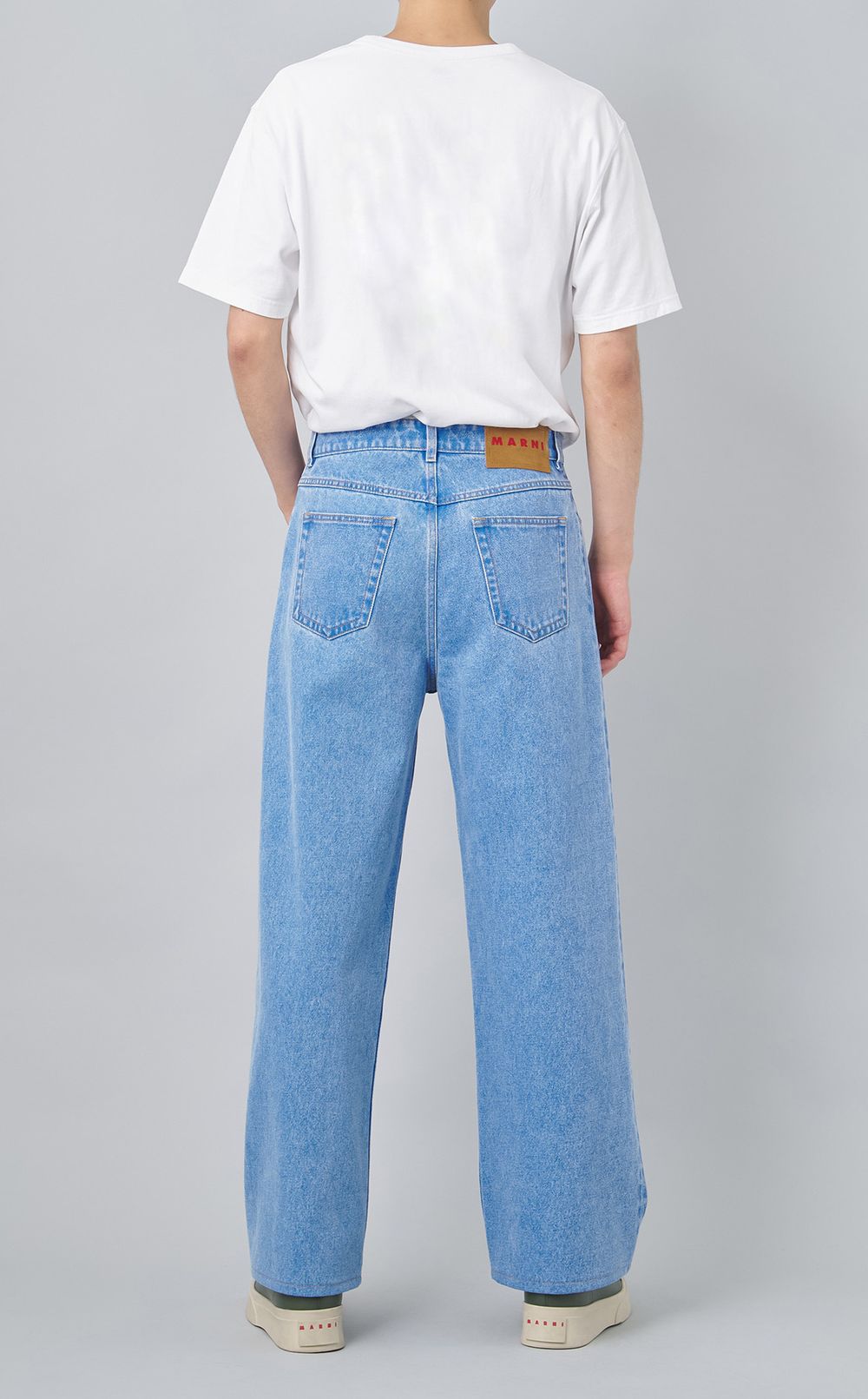 5ポケットプリーツデニムパンツ