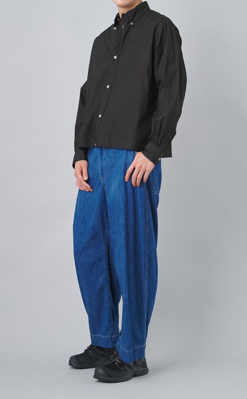 【reADdress】フィンクスコットンクロップドシャツ