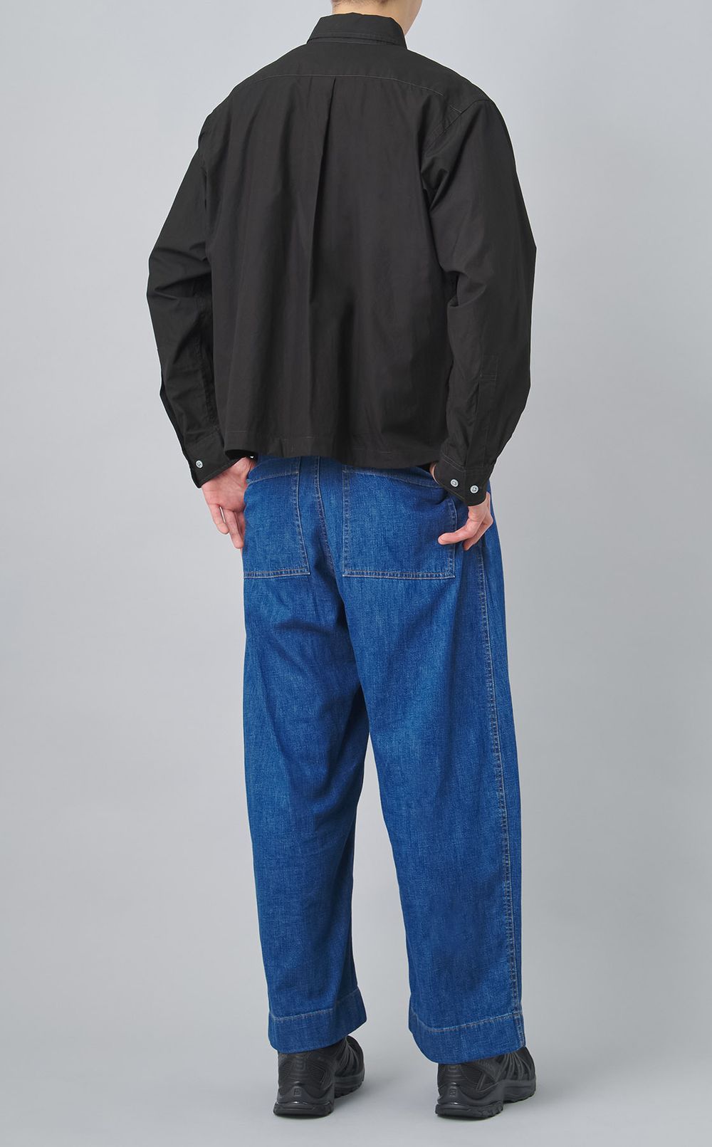 【reADdress】フィンクスコットンクロップドシャツ