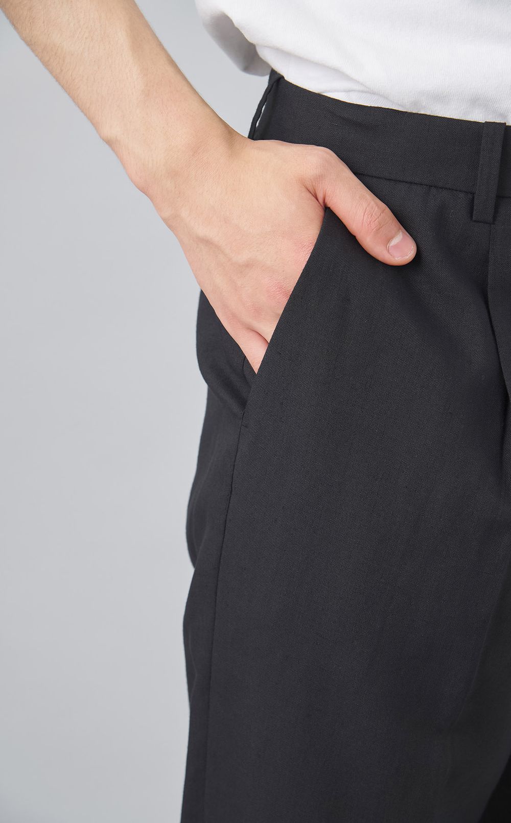 リネンプリーツトラウザー