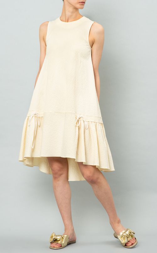 シアサッカーギャザーワンピース