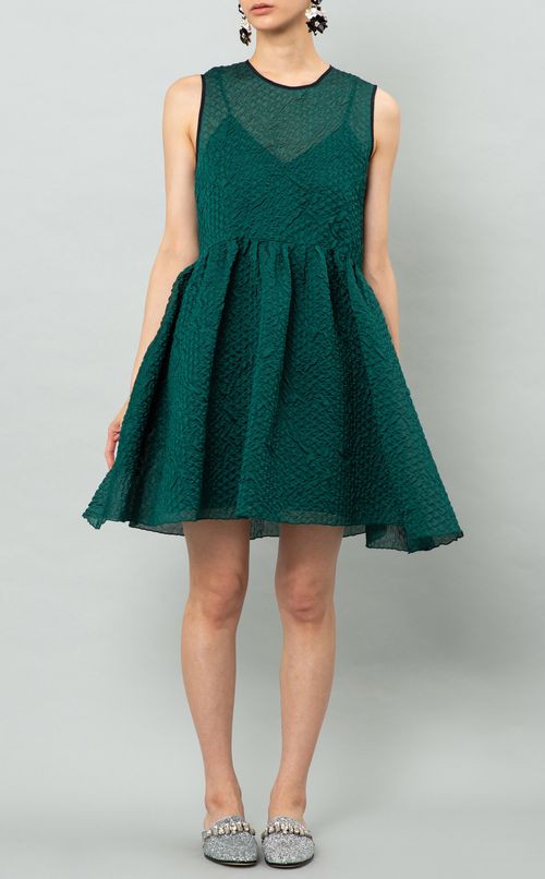 シアサッカーギャザーワンピース