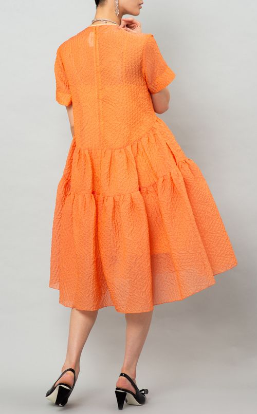 シアサッカーティアードワンピース