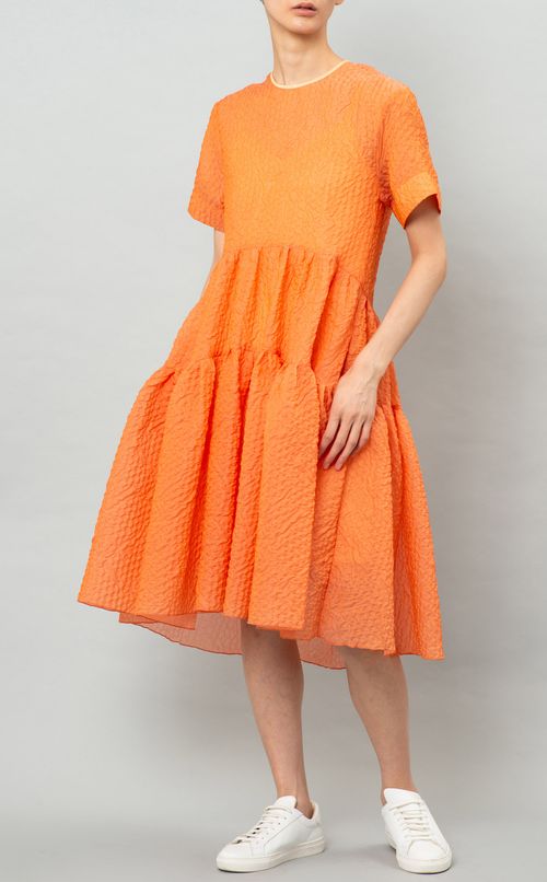 シアサッカーティアードワンピース