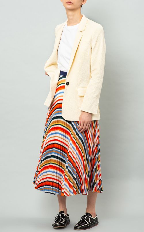 マルチカラープリーツスカート