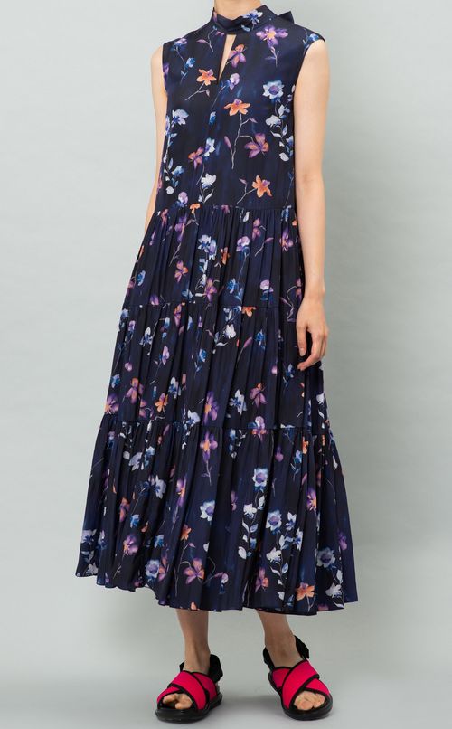 フラワープリントワンピース