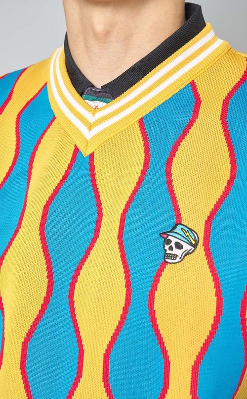 ジャカードニットベスト