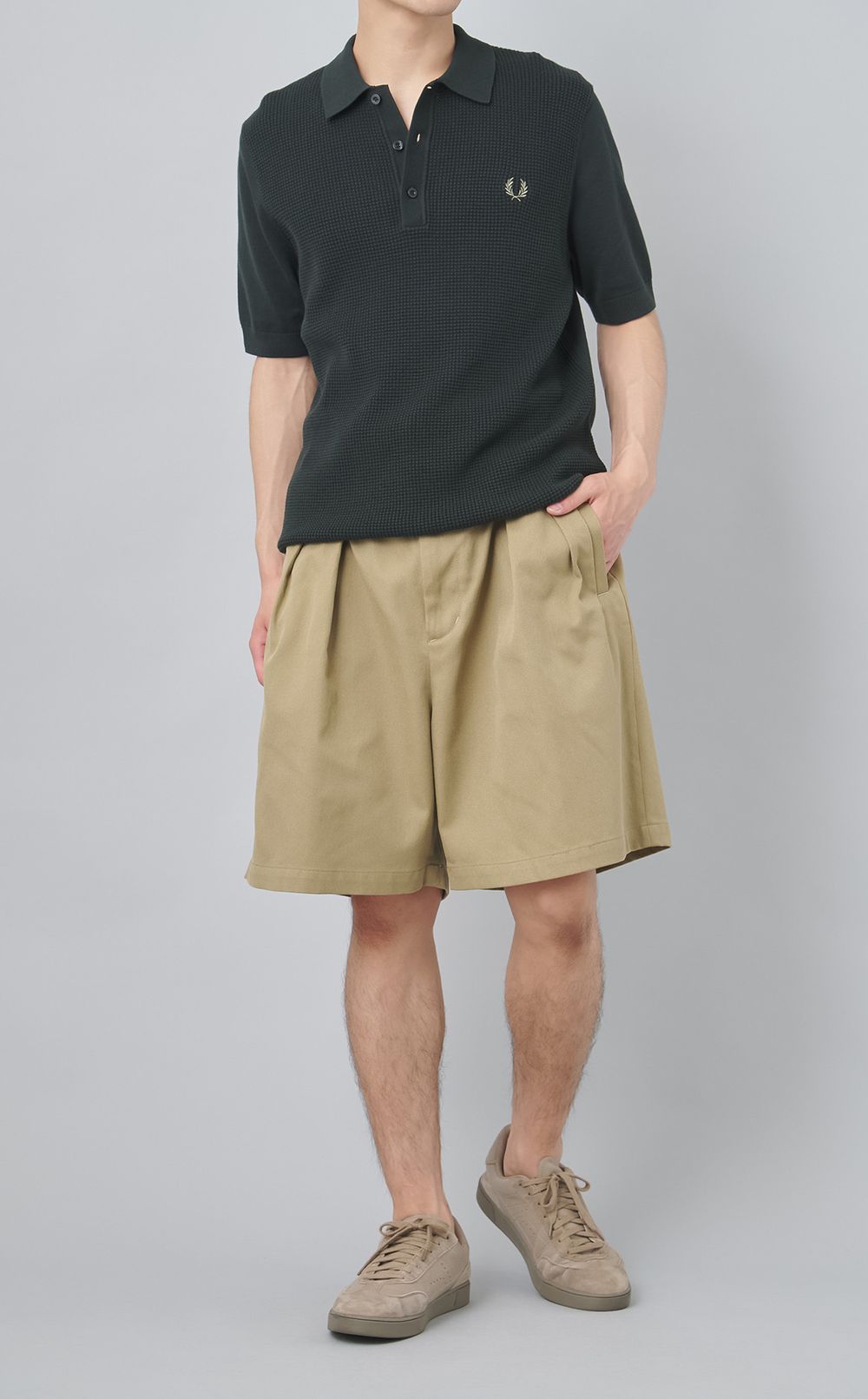 ポリエステルダブルバックルショーツ