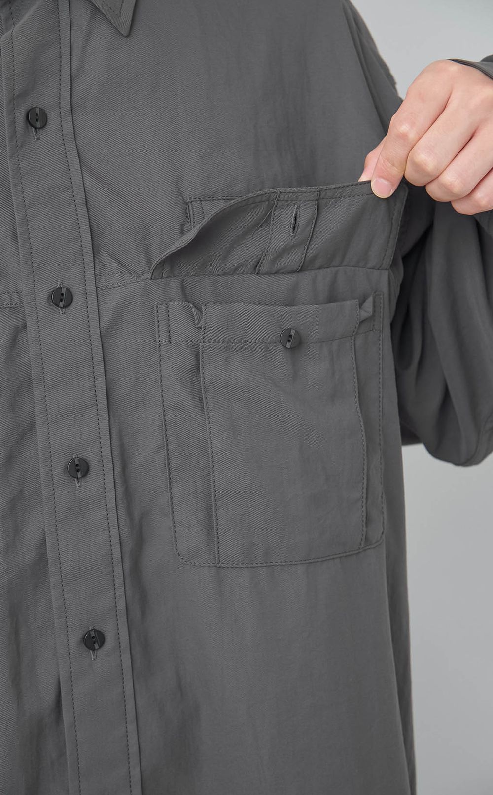 クリスプタッサーポケットシャツ