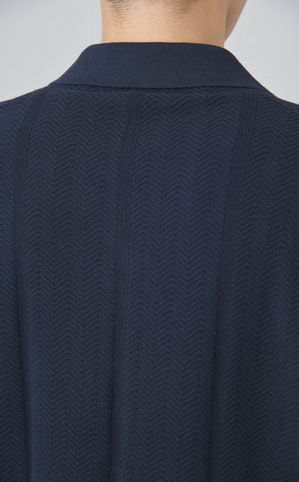 コットンツイストオープンカラーシャツ