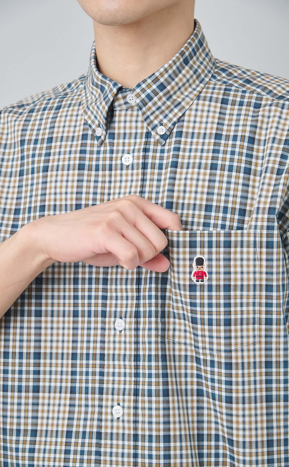 ショートスリーブチェックシャツ