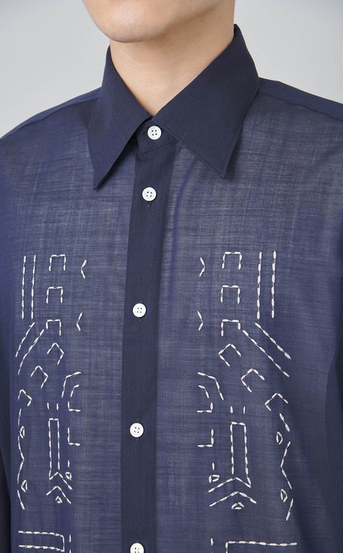 エンブロイダリーレギュラーカラーシャツ