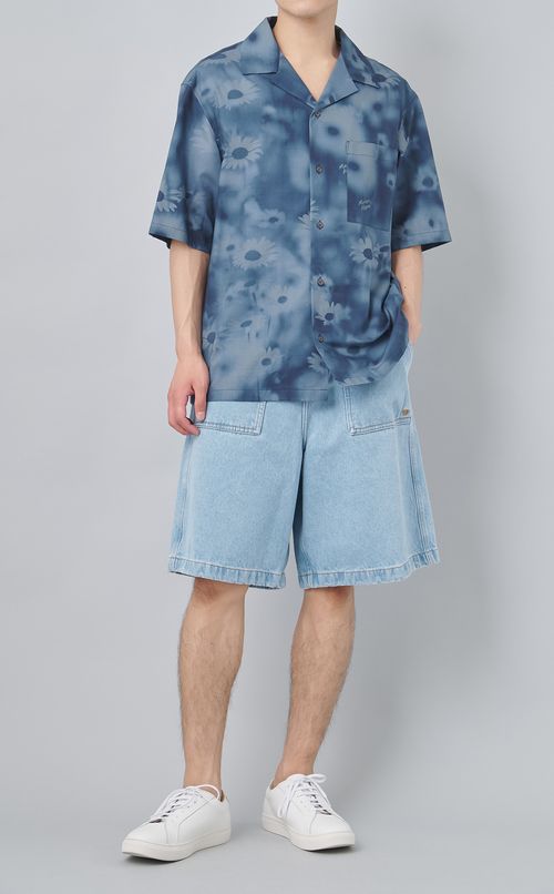 デニムワークショーツ