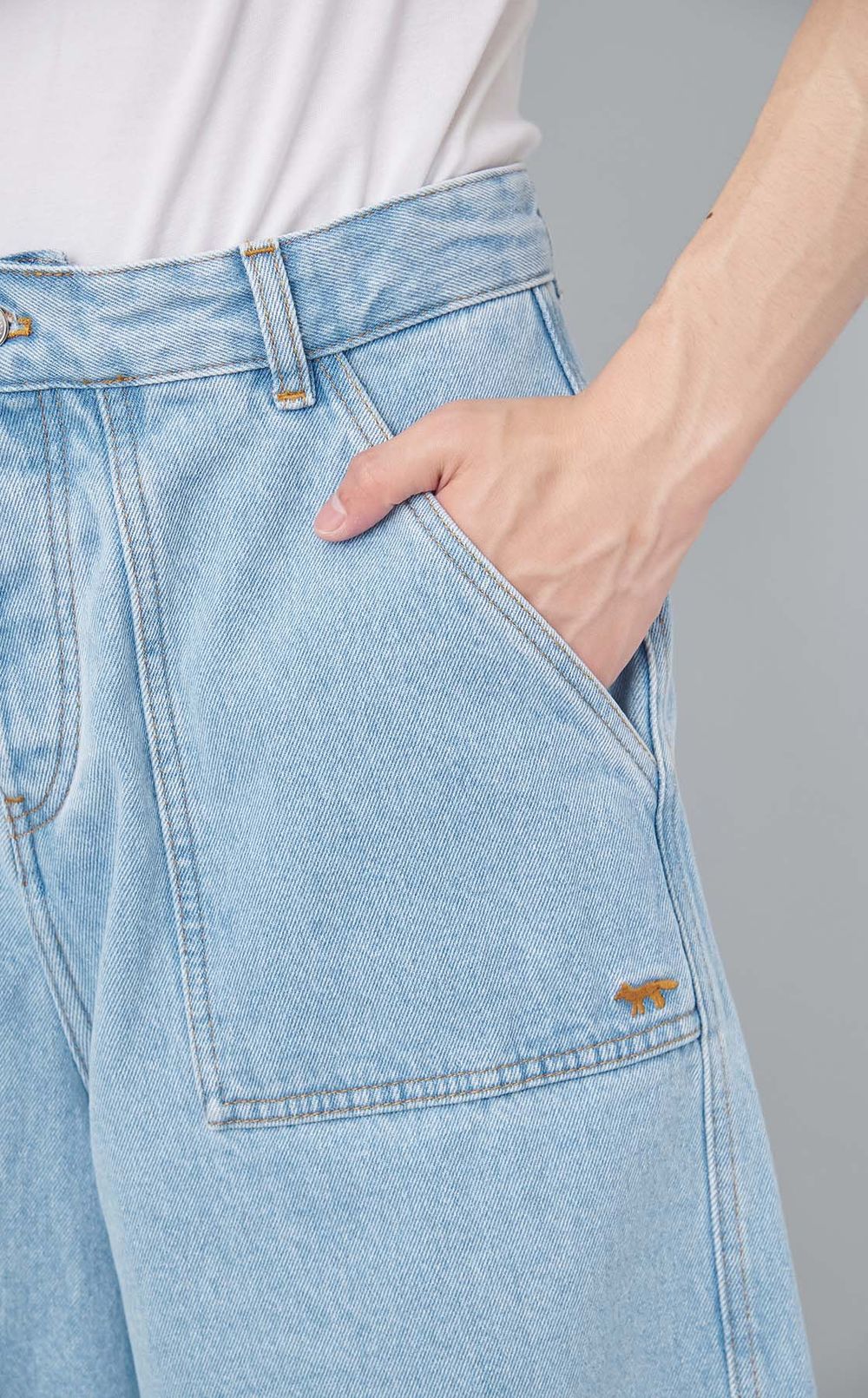 デニムワークショーツ