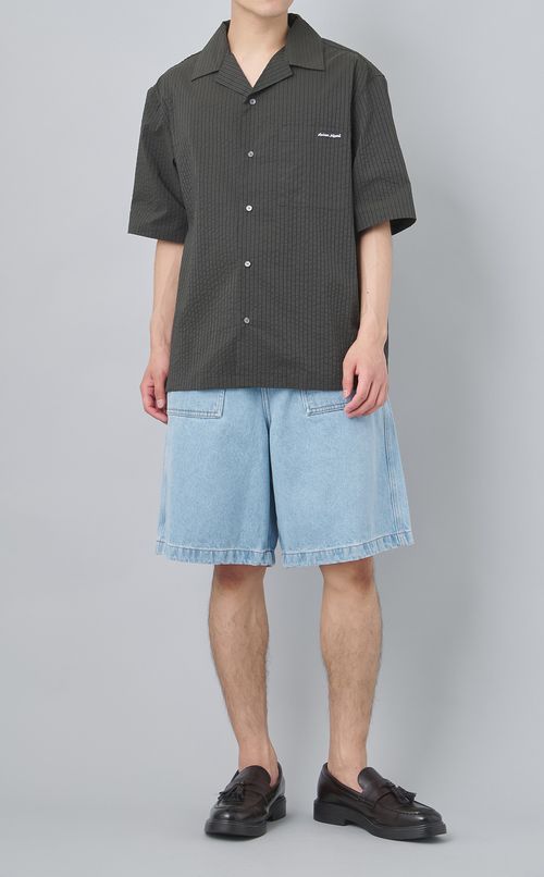 オープンカラーリゾートシャツ