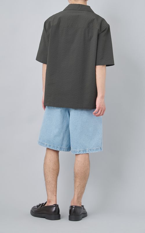 オープンカラーリゾートシャツ