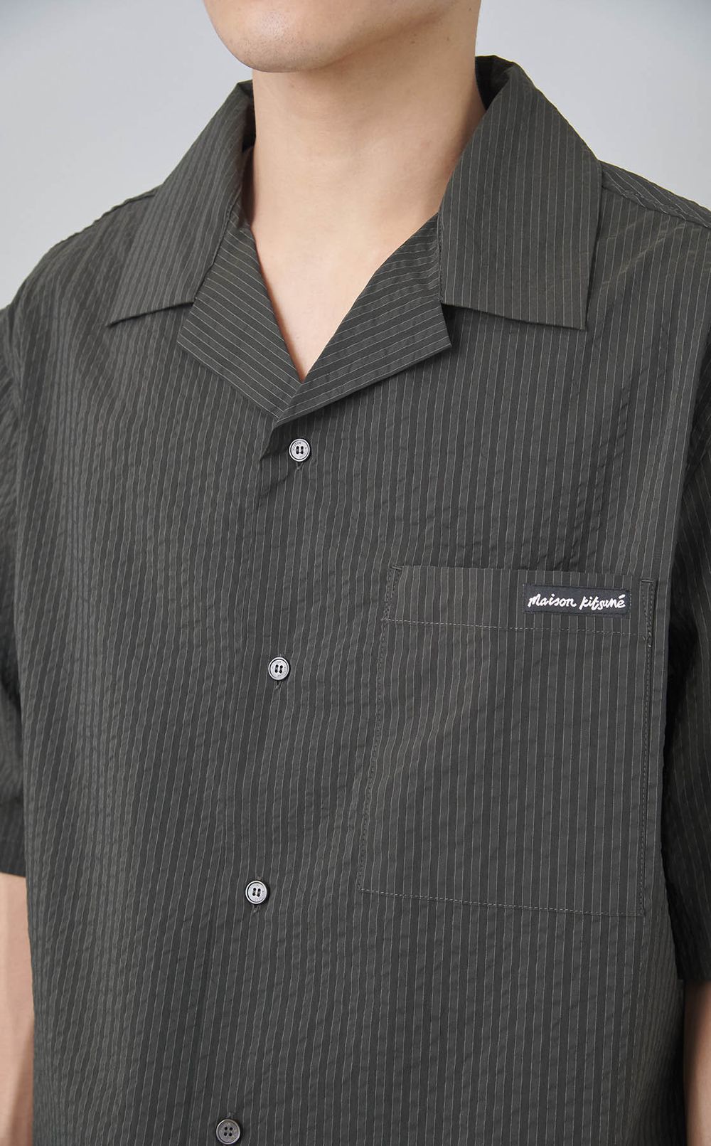 オープンカラーリゾートシャツ