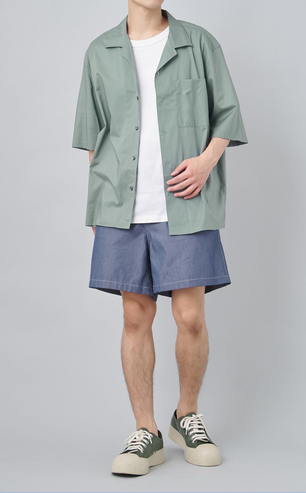 ショートスリーブガーゼシャツ