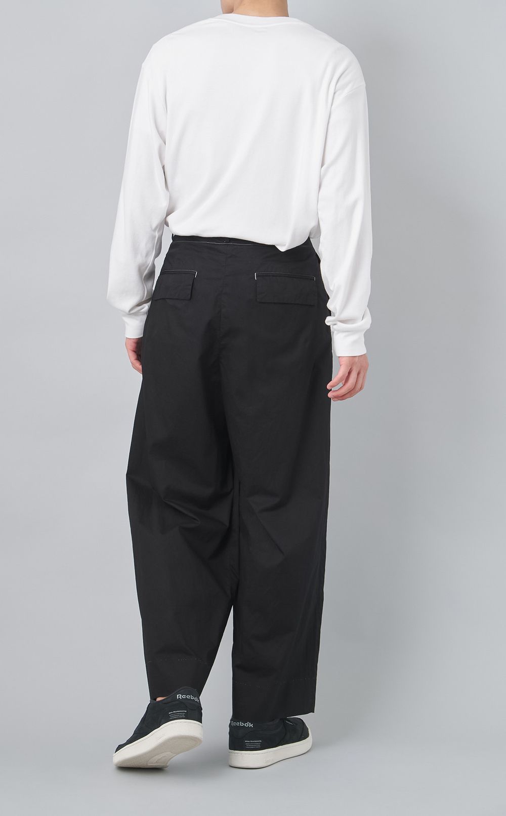 【reADdress】ツイルワンプリーツワイドパンツ