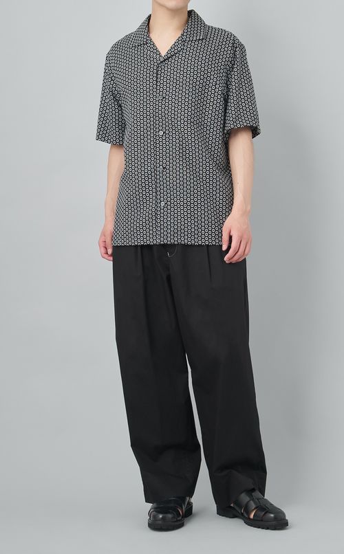 【reADdress】ツイルワンプリーツワイドパンツ