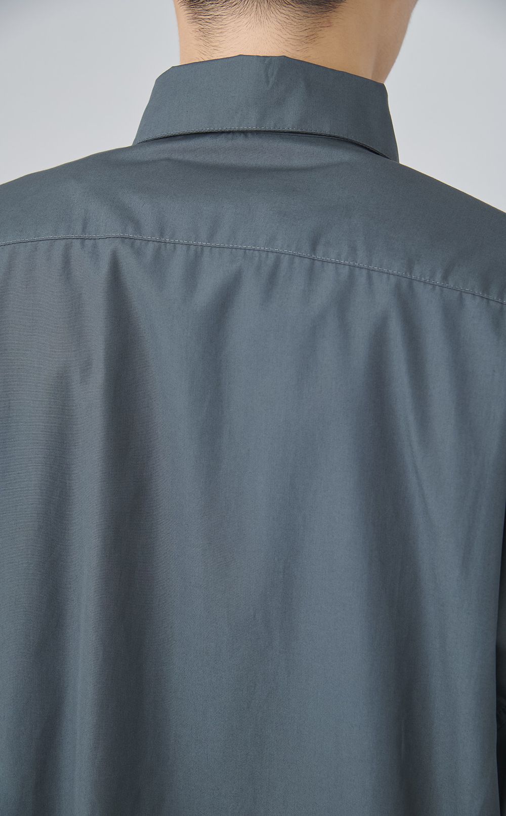 コットンポプリンロゴシャツ