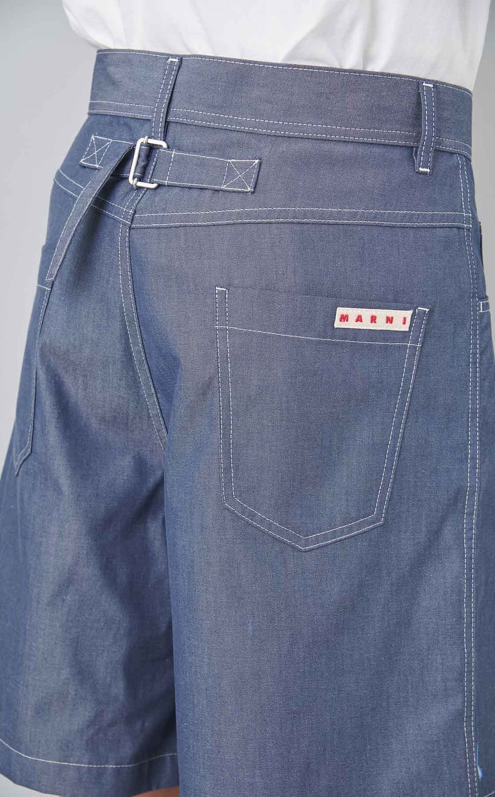 シャンブレーショートトラウザーズ