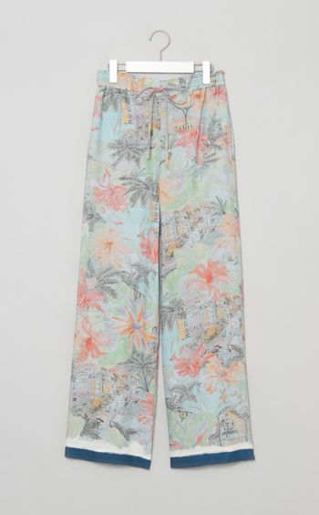 スカーフプリントパンツ