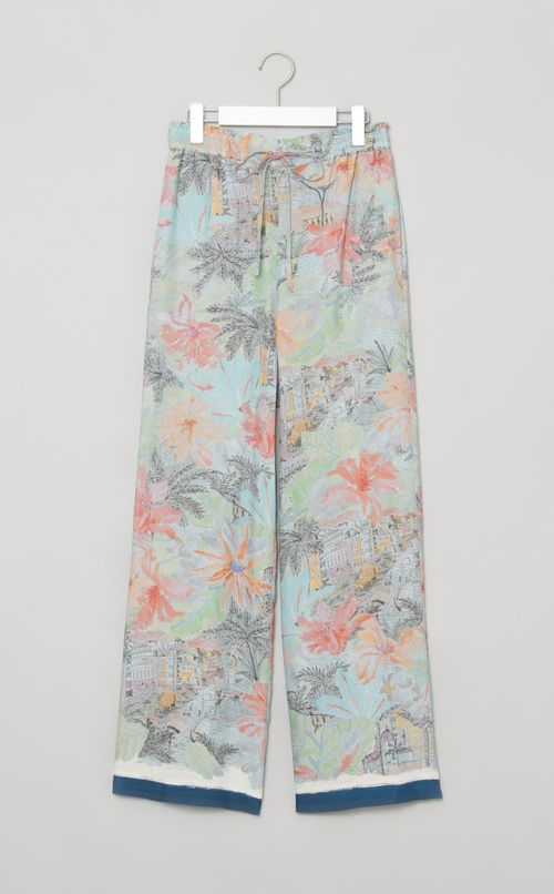 スカーフプリントパンツ