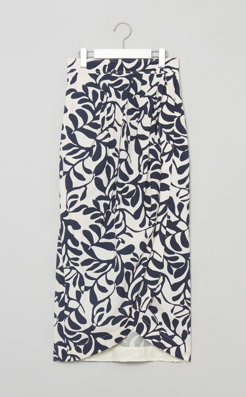 ボタニカルプリントスカート