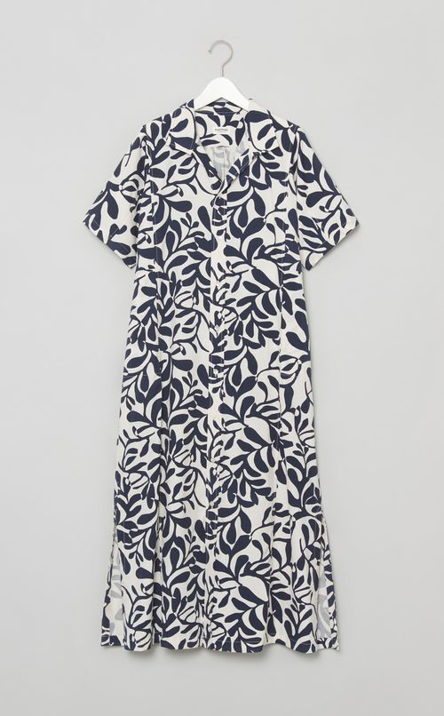 ボタニカルプリントワンピース