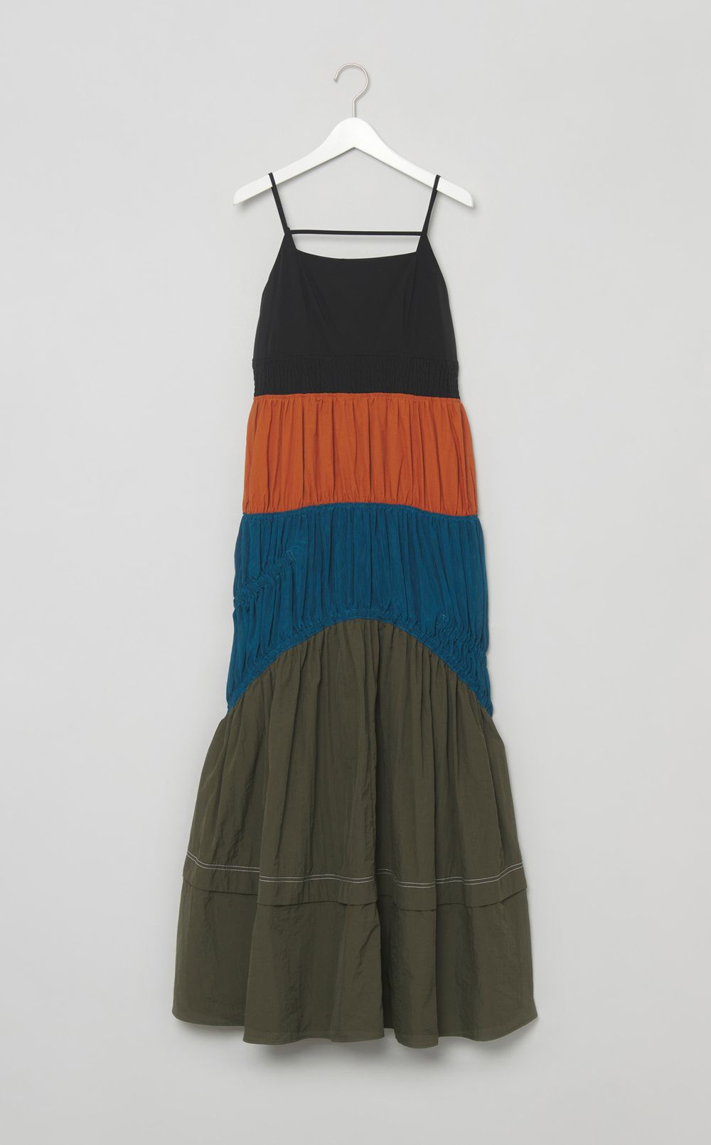 マルチカラーキャミソールワンピース