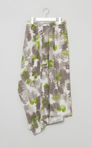 フラワープリントギャザースカート