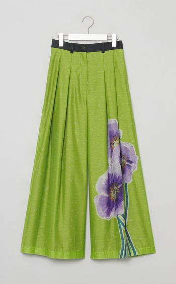 ポピープリントワイドスラックス