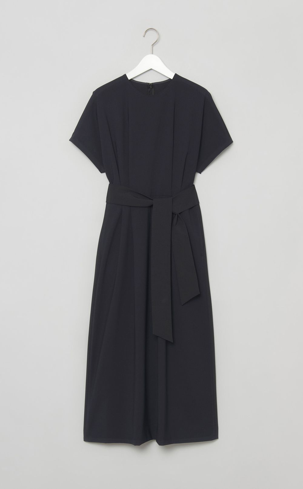 バイカラーウエストベルトワンピース