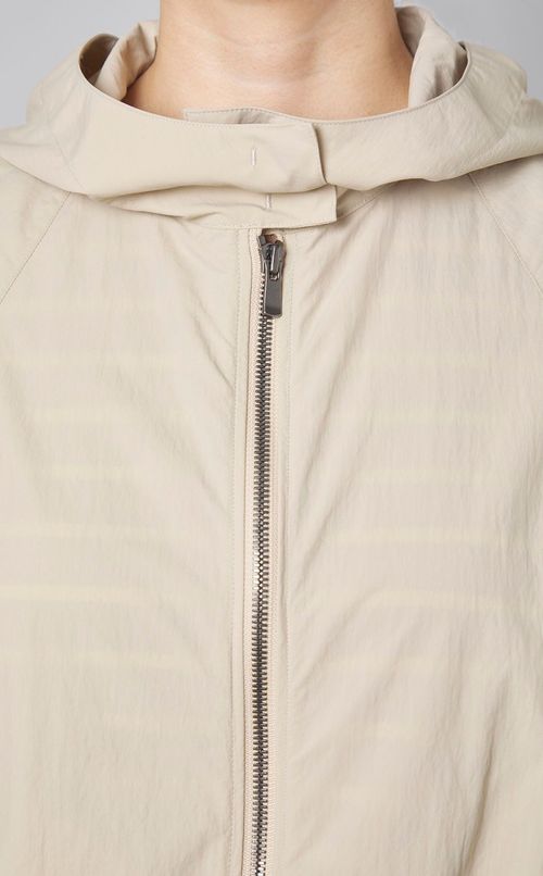 タフタショートフードブルゾン