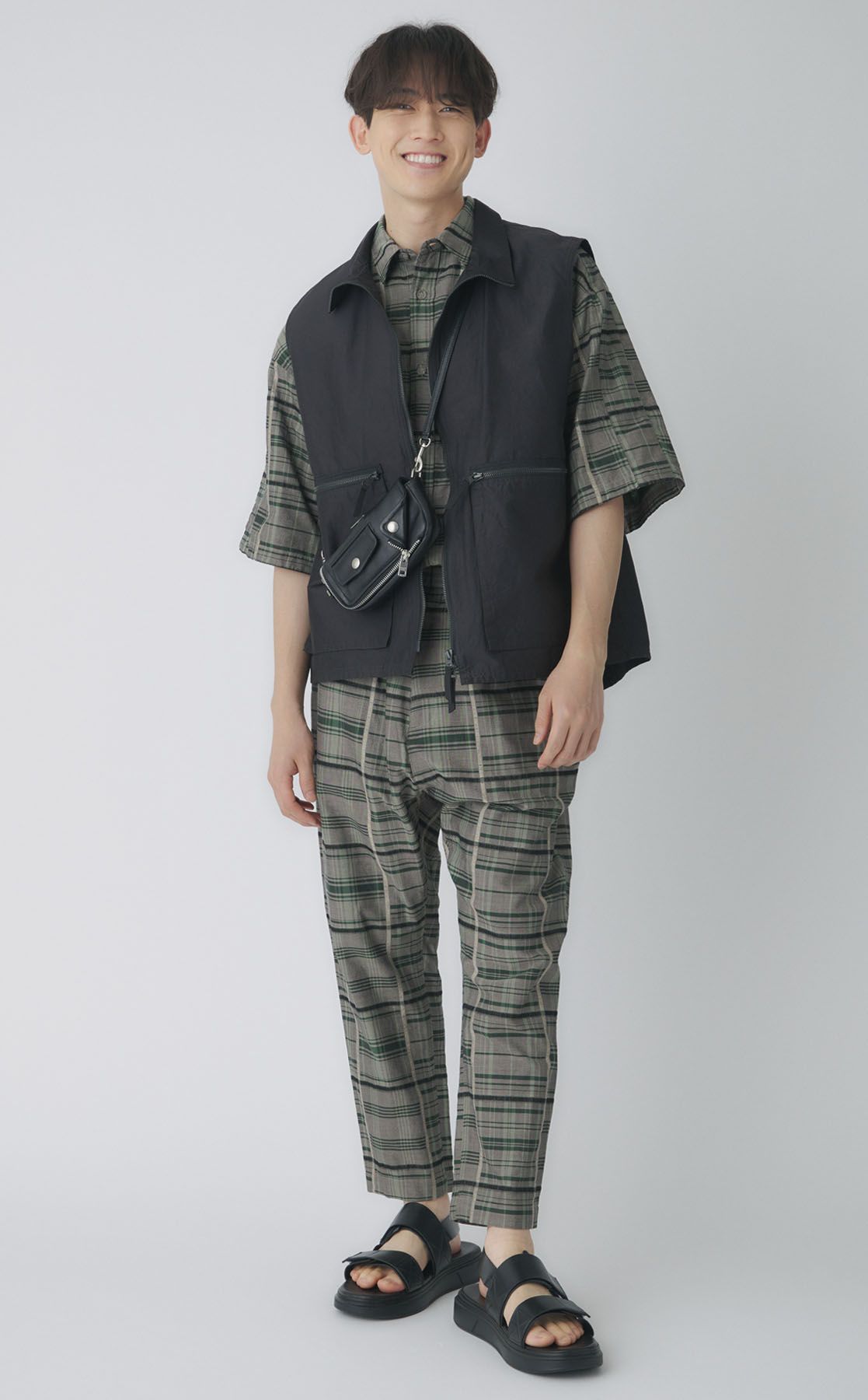 White Mountaineering｜チェックジャガードシャツ