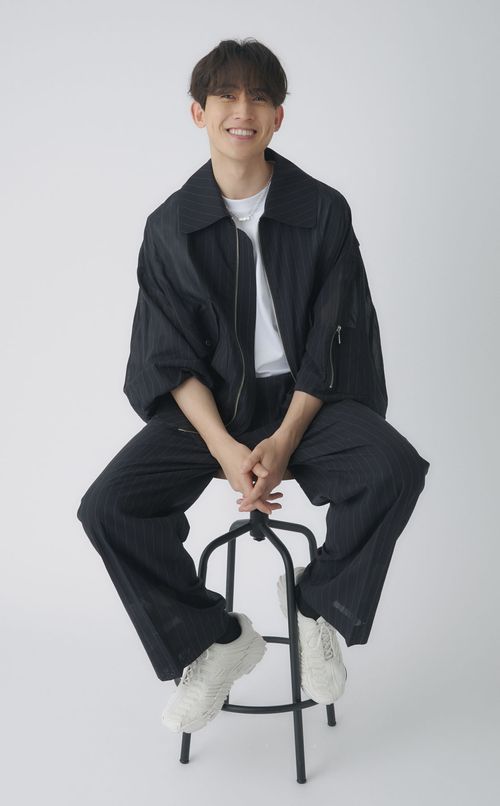 ワンタックワイドパンツ