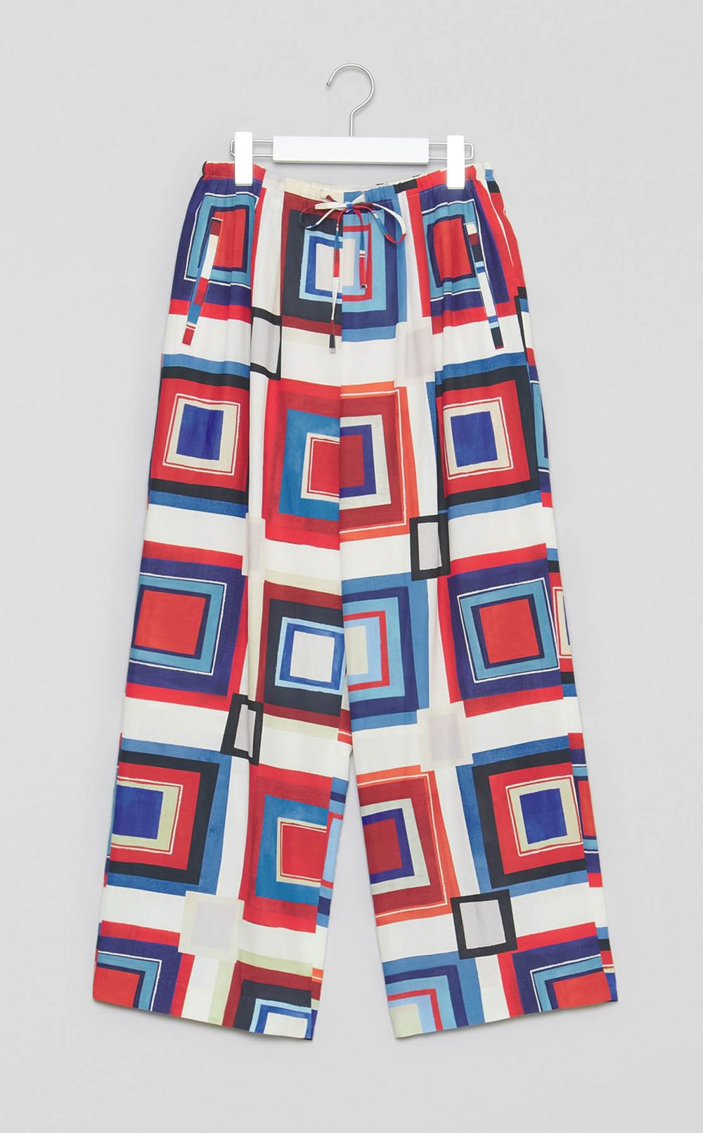 プリントツータックワイドパンツ