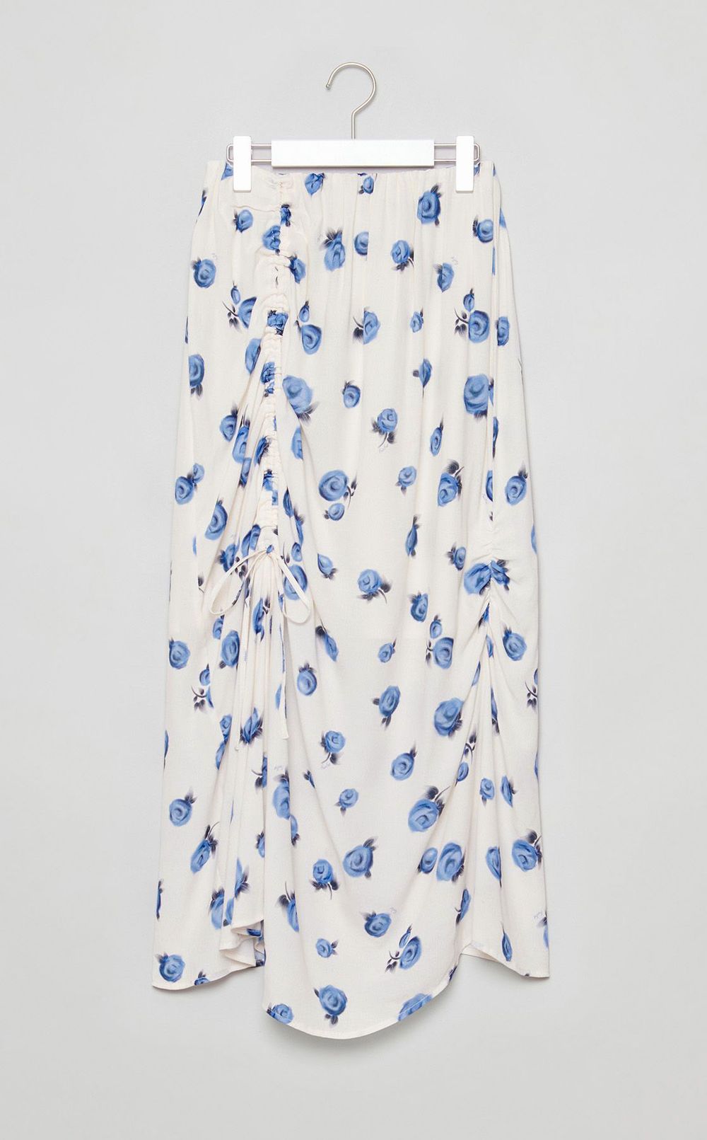 フラワープリントドレープスカート