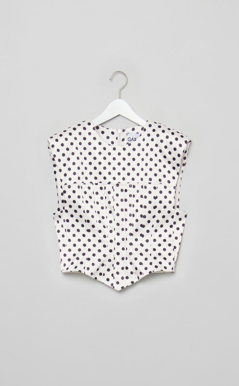 ダブルサテンドットブラウス