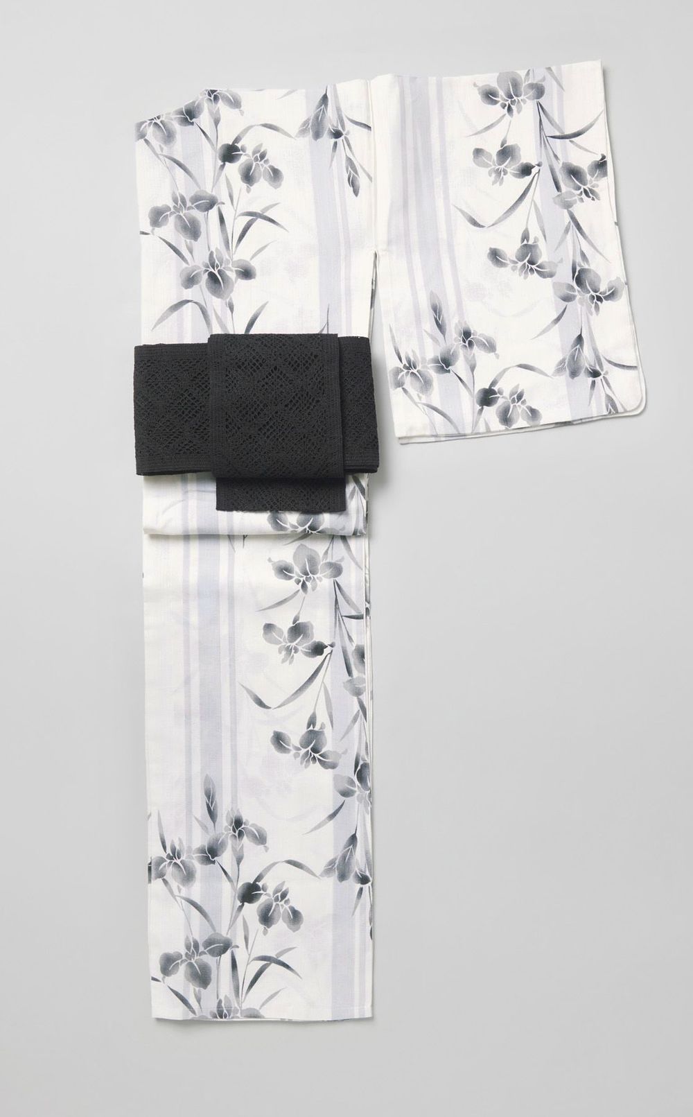 浴衣あやめストライプ