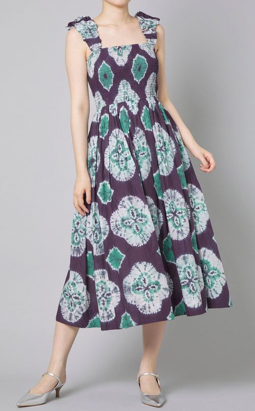 夕イダイプリントキャミソールワンピース