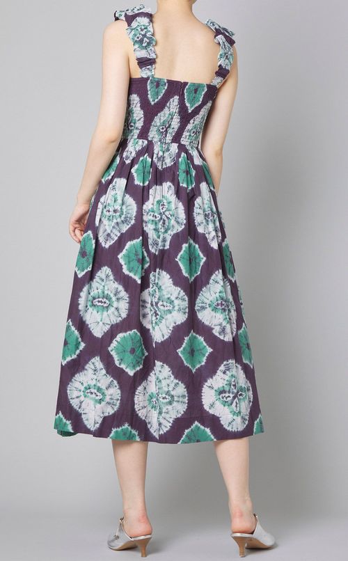 夕イダイプリントキャミソールワンピース