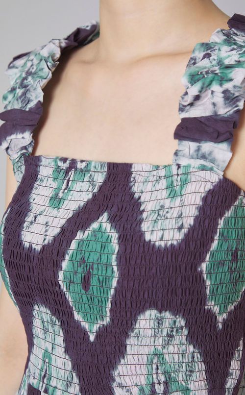 夕イダイプリントキャミソールワンピース