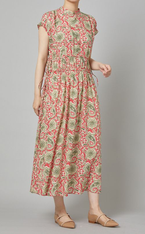 マルチプリントフレアワンピース