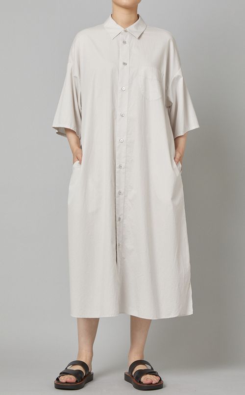コットンシャツワンピース
