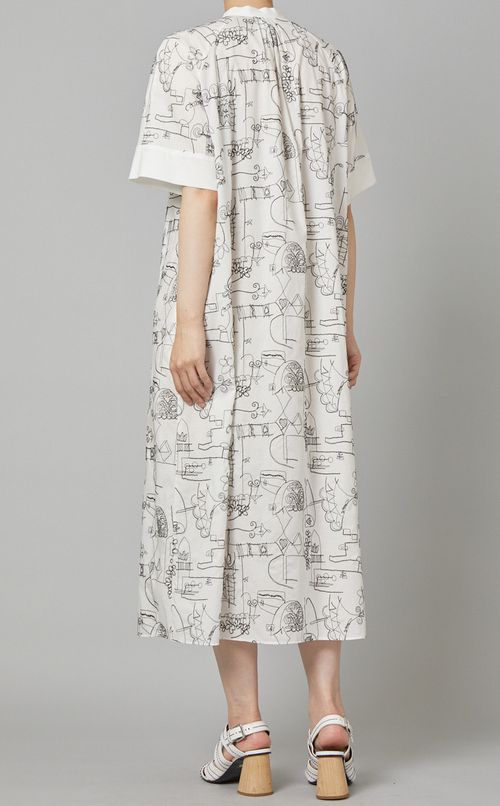 ベルト付シャツワンピース