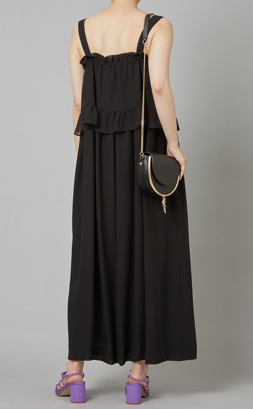 ブラックシフォンワンピース