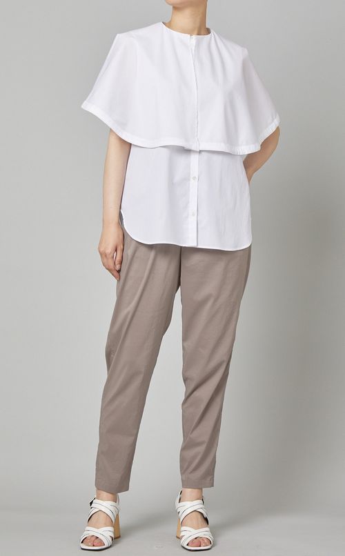 ケープデザインブラウス